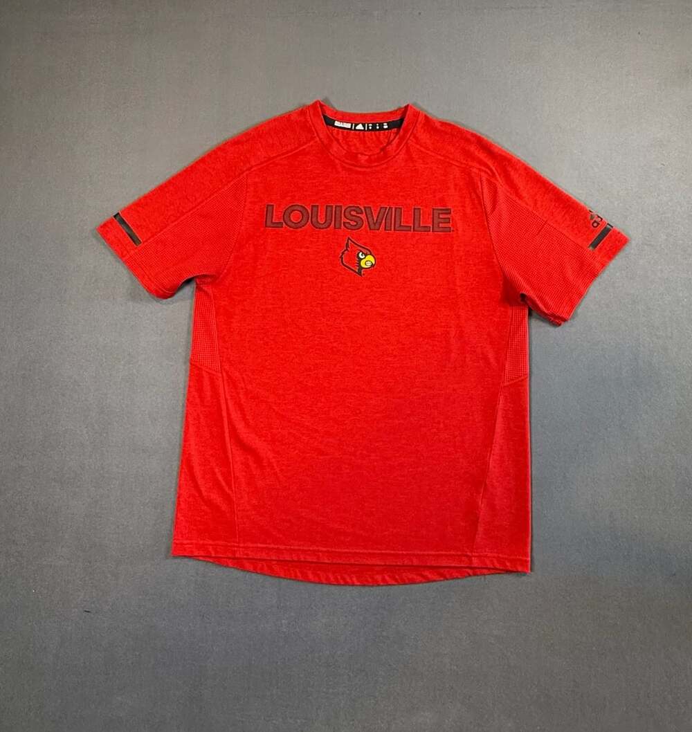Adidas Louisville Cardinals T-Shirt Size M Red Climalite
